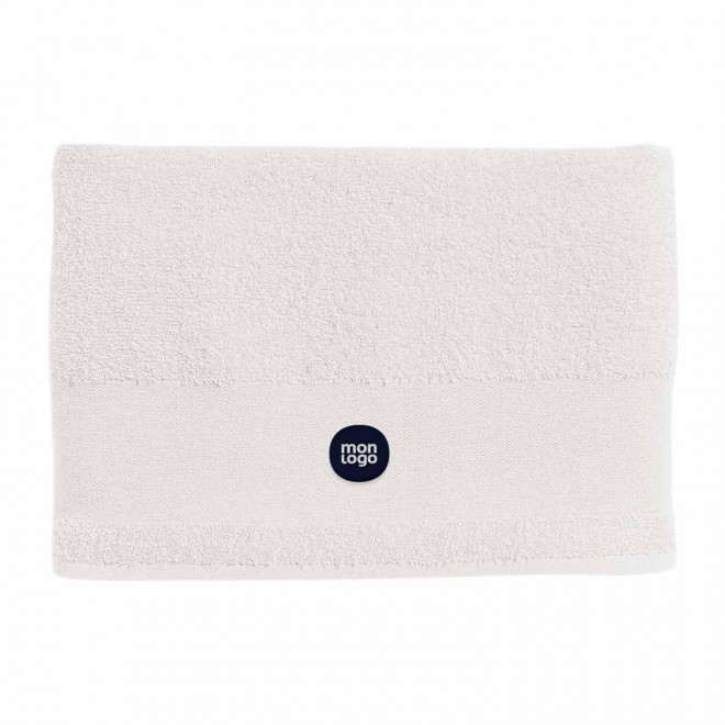 SERVIETTE DE TOILETTE PERSONNALISÉE BLANC 50x100 CM 'ISLAND'