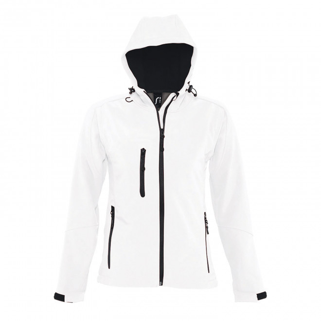 VESTE SOFTSHELL A CAPUCHE FEMME 'REPLAY' 340 GR/M²