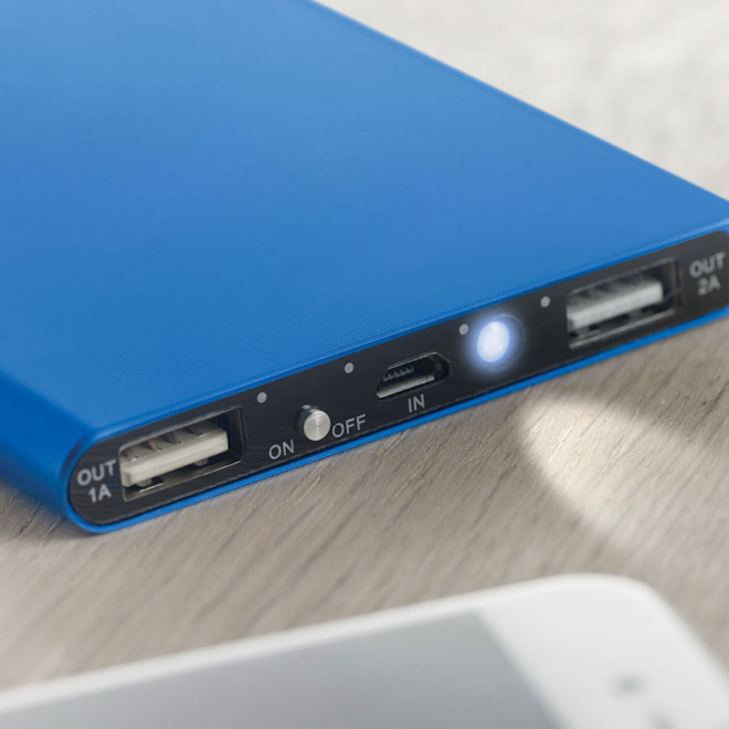 BATTERIE DE SECOURS 8000 MAH PUBLICITAIRE AVEC LAMPE 'POWERBURST'