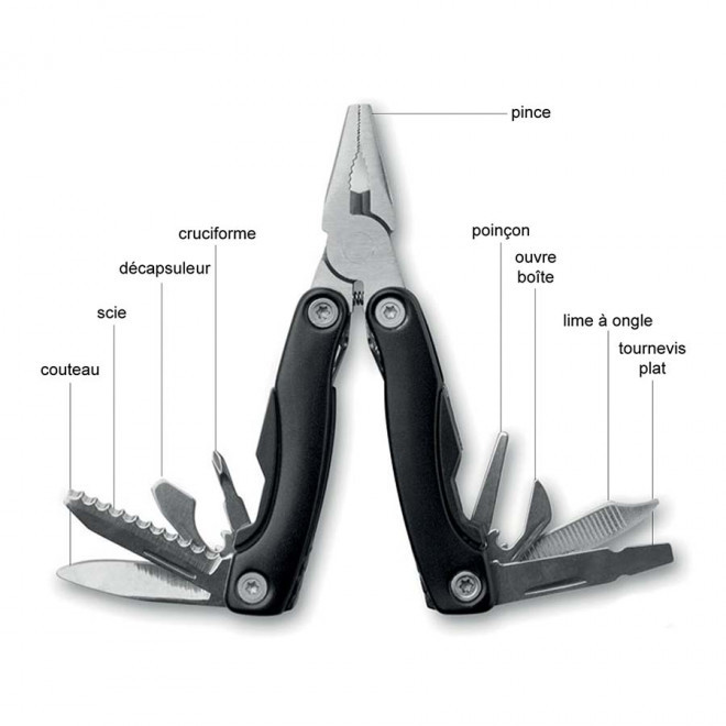 PINCE PUBLICITAIRE 6 FONCTIONS 'GYVER'