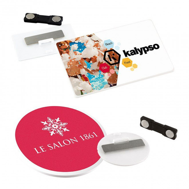 BADGE AIMANTÉ PERSONNALISABLE 'MAGNETO'