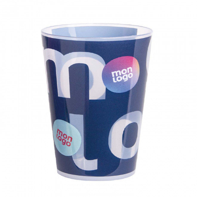 GOBELET RÉUTILISABLE PERSONNALISABLE QUADRI 15 CL 'CUP'