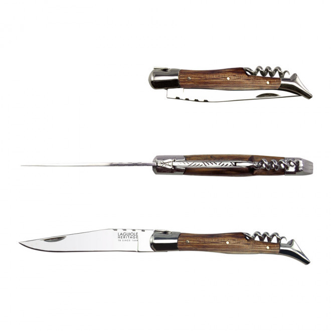 COUTEAU DE POCHE PUBLICITAIRE LAGUIOLE® EN BOIS 'ORAS'