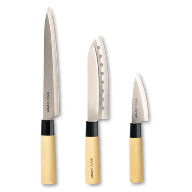 SET DE 3 COUTEAUX JAPONAIS