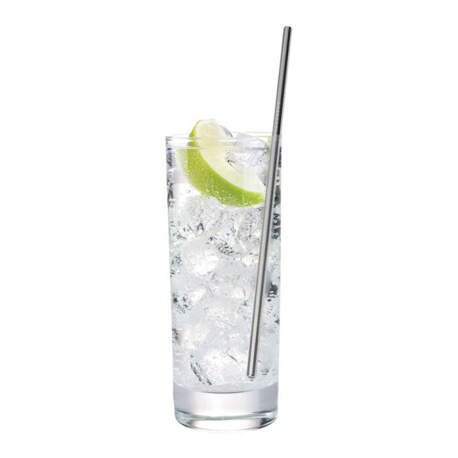 PAILLE EN MÉTAL RÉUTILISABLE PUBLICITAIRE 'ZOUP'