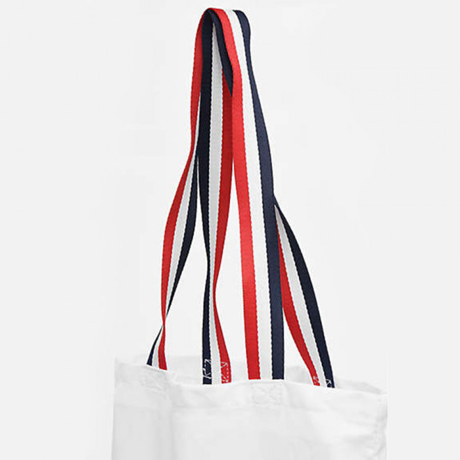 TOTE BAG PERSONNALISÉ AVEC ANSES RAYÉES 'ÉTOILE'