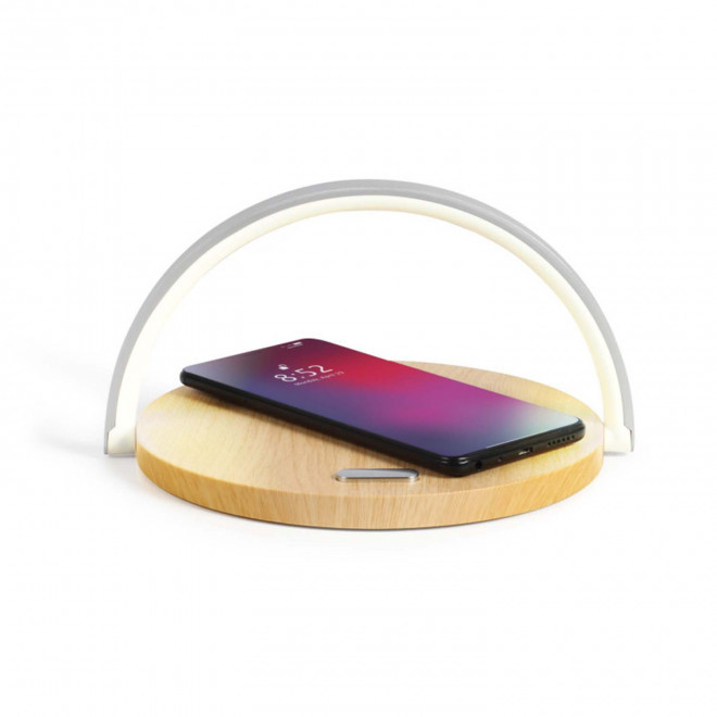 LAMPE AVEC CHARGEUR INDUCTION 10W PERSONNALISÉ LIVOO® 'SUGA'