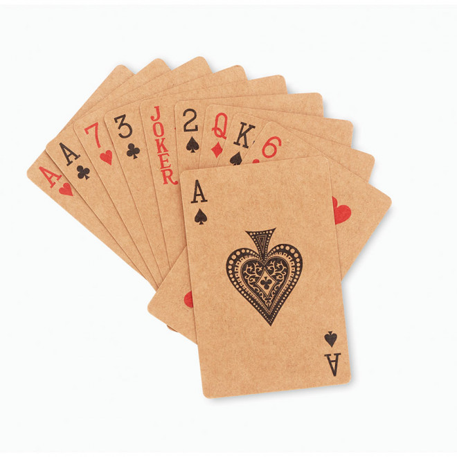 JEU DE 54 CARTES PERSONNALISÉ EN PAPIER RECYCLÉ 'VALETO'