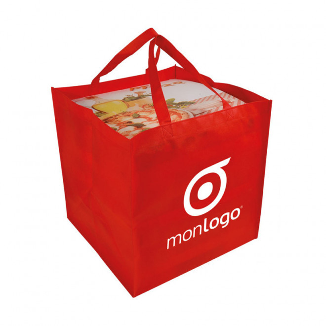 SAC À PIZZA PERSONNALISÉ EN NON TISSÉ AVEC SOUFFLET 'MARANO'