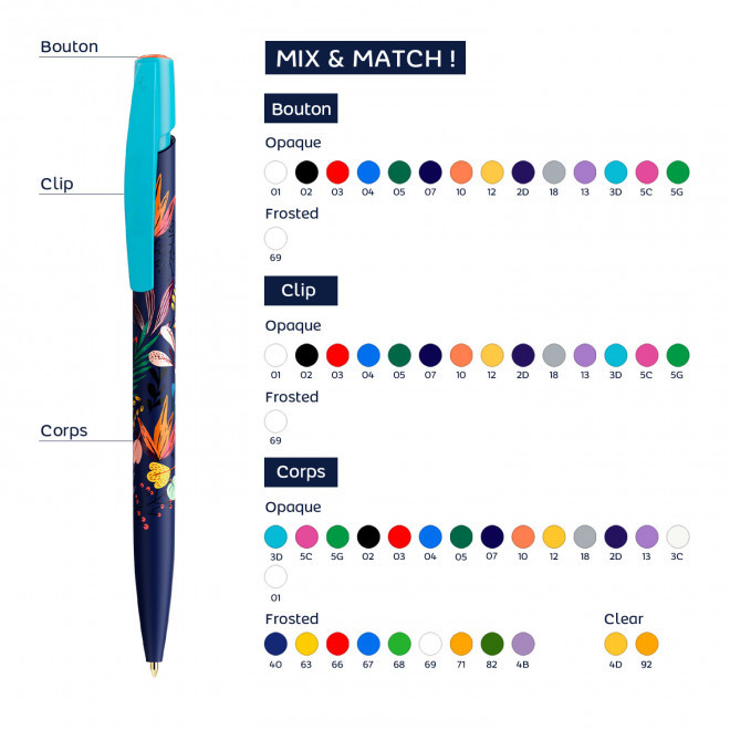 STYLO BIC® PERSONNALISABLE MIX ET MATCH 'MEDIA CLIC DIGITAL BASIC'