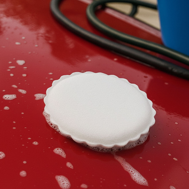 EPONGE VOITURE PERSONNALISEE 'SPONGA ROND'