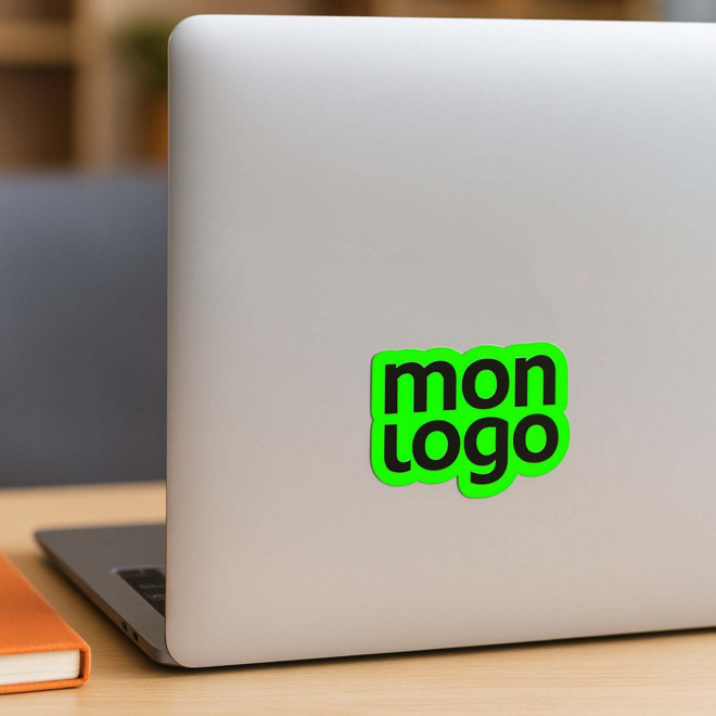 STICKER FLUO PERSONNALISE A LA FORME 'KLISTER FLUO' 