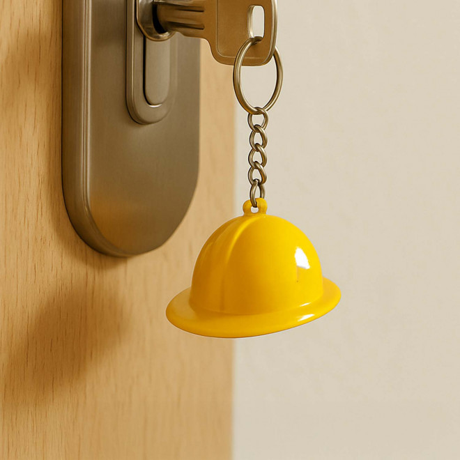 PORTE CLE CASQUE METRE PERSONNALISABLE 'CASCO'