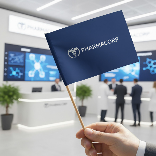 DRAPEAU PERSONNALISABLE 'CELEBRATION PAPIER BOIS'