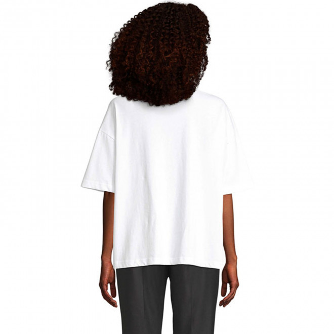 TEE SHIRTPERSONNALISABLE OVERSIZE BLANC FEMME 'BOXY'