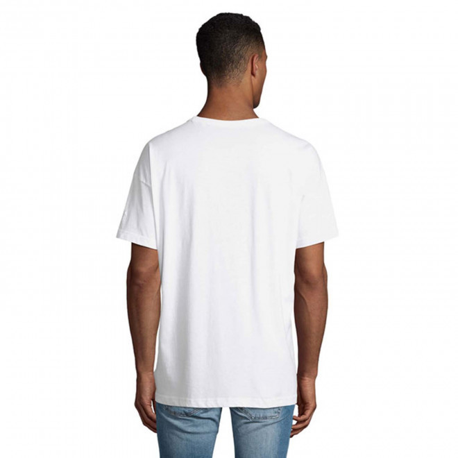 TEE SHIRTPERSONNALISABLE OVERSIZE BLANC HOMME 'BOXY'