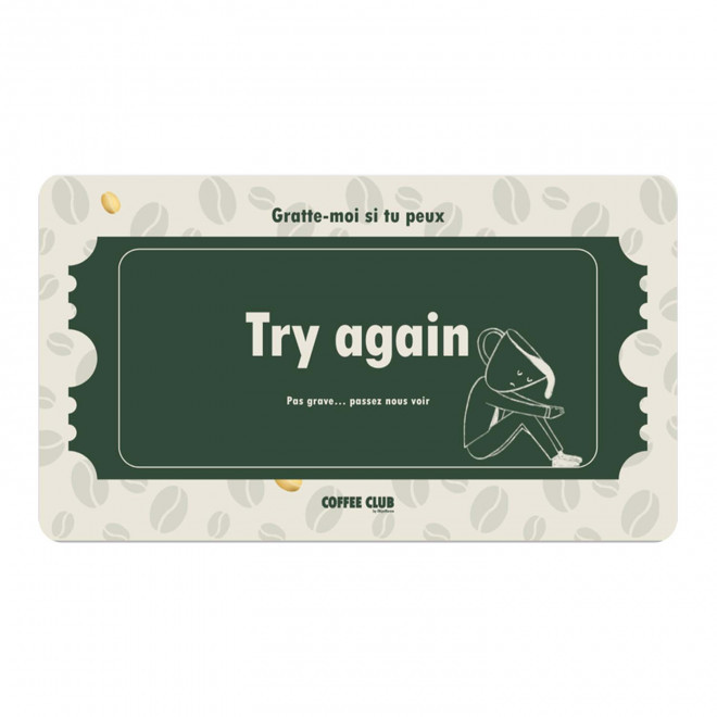 TICKET A GRATTER PERSONNALISABLE 'GRATIX' 8.5X5.4CM