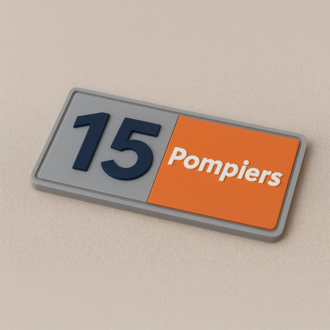 ECUSSON SILICONE 3D VELCRO PERSONNALISABLE 'CRAT' 