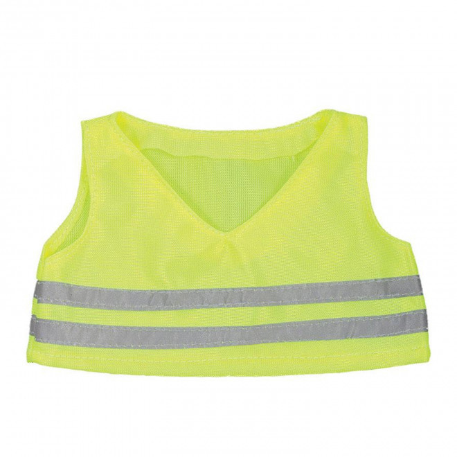 PELUCHE OURSON GILET SECURITE PERSONNALISABLE 'OURSI'