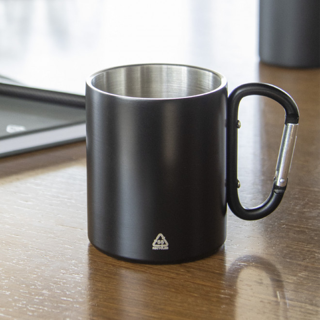 MUG MOUSQUETON PERSONNALISABLE 'MACKENZA COLOR  RECYCLEE'