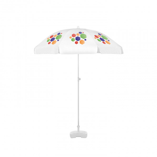 PARASOL PERSONNALISABLE ROND 'BEACHCALOR VOLETS'