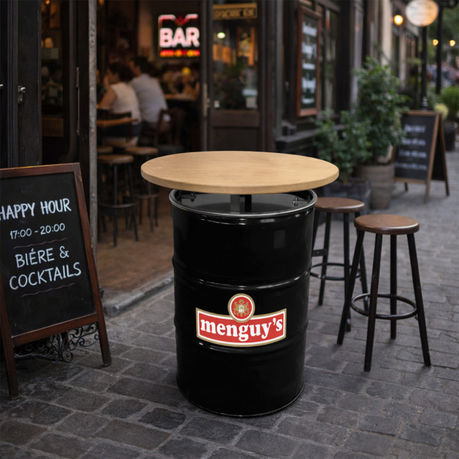 BARIL PERSONNALISABLE 'BAROUL BLACK TABLE'