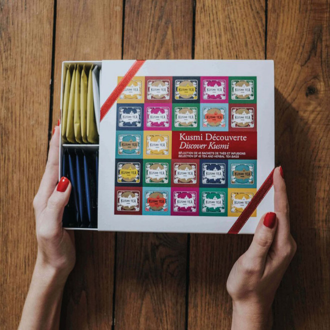 COFFRET DÉCOUVERTE KUSMI TEA® 45 SACHETS