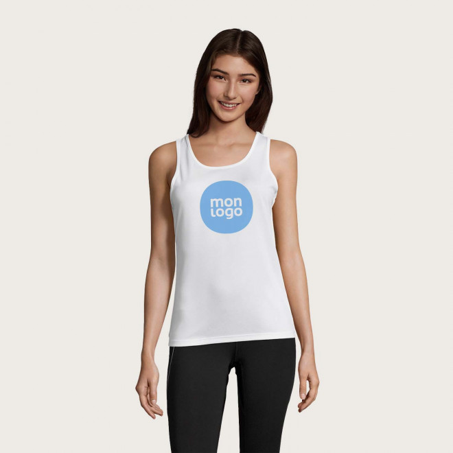DÉBARDEUR PUBLICITAIRE FEMME 'TYSPORT' BLANC