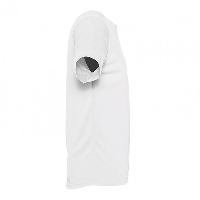 T SHIRT PERSONNALISÉ RESPIRANT HOMME 'SPORTY' BLANC 140 GR/M²