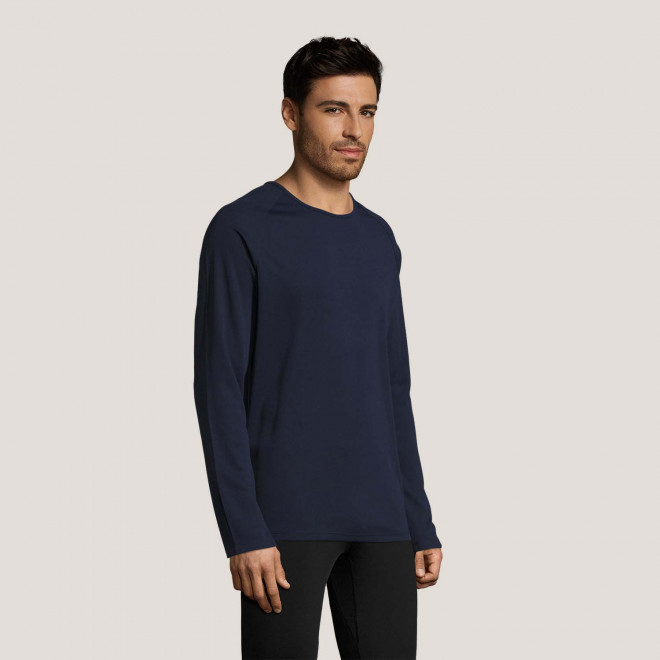 TEE SHIRT RESPIRANT MANCHES LONGUES PERSONNALISABLE HOMME 'KOURY' 140 GR/M²