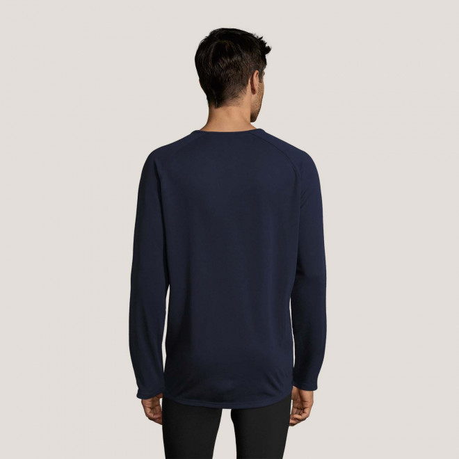 TEE SHIRT RESPIRANT MANCHES LONGUES PERSONNALISABLE HOMME 'KOURY' 140 GR/M²