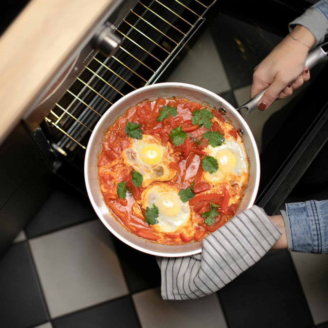 POÊLE ACIER INOX 8 CM LIVOO®