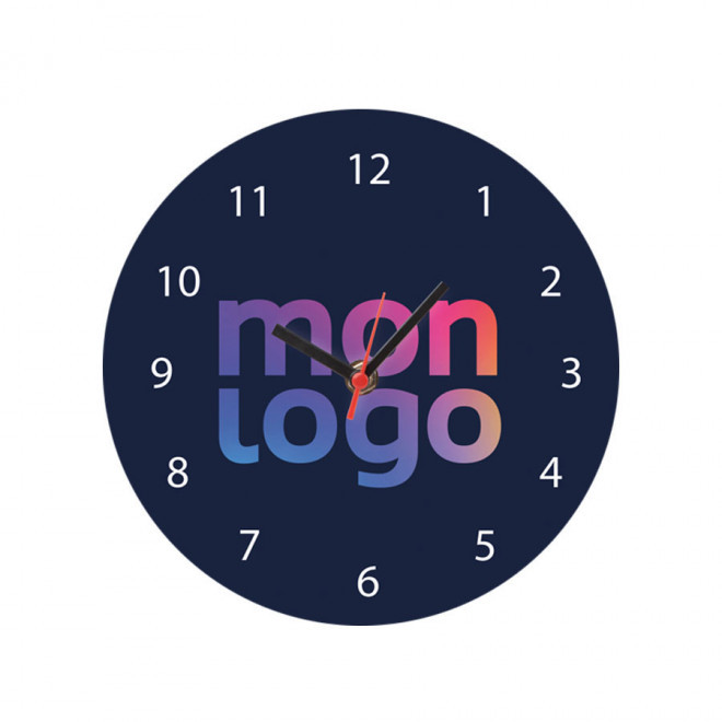 HORLOGE MURALE PUBLICITAIRE EN BOIS 'TIMY'