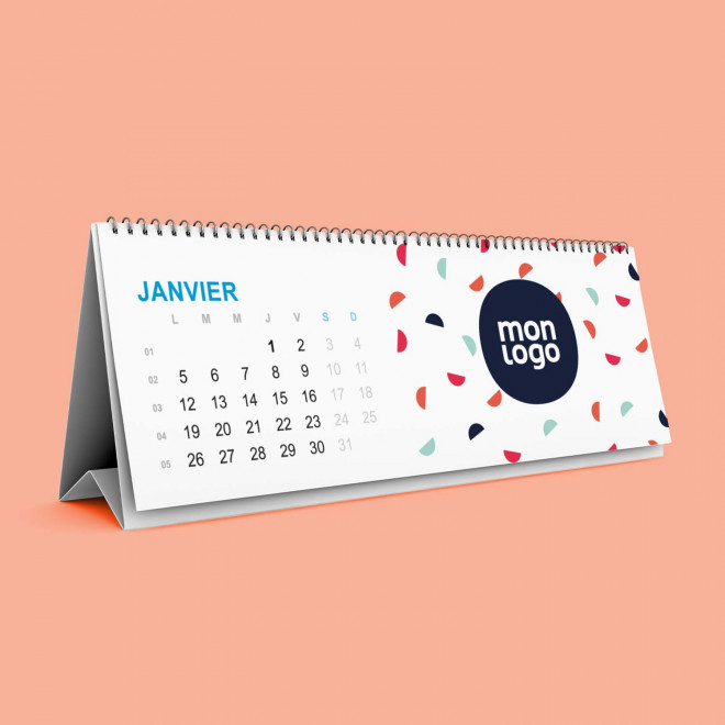 CALENDRIER CHEVALET PERSONNALISABLE 'EASEL'