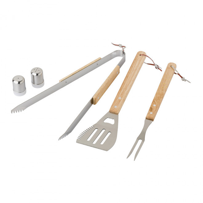 TABLIER BARBECUE PUBLICITAIRE AVEC 5 USTENSILES 'TED'