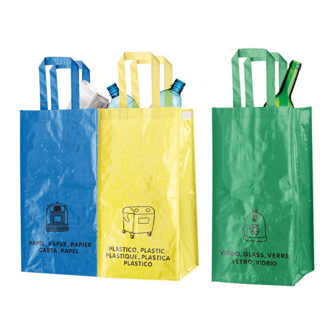 SET DE 3 CABAS DE TRI PERSONNALISABLE 'NABI'