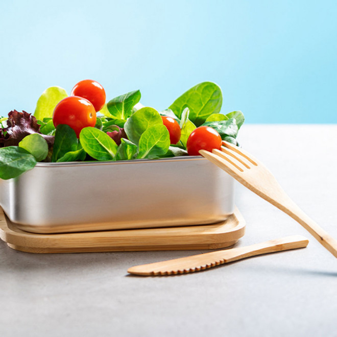 LUNCH BOX PERSONNALISÉE AVEC COUVERTS 'CONCHI'