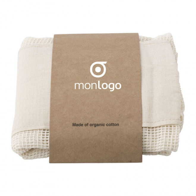 SET DE 3 POCHETTES FILET PERSONNALISEES EN COTON 'ALTASA'