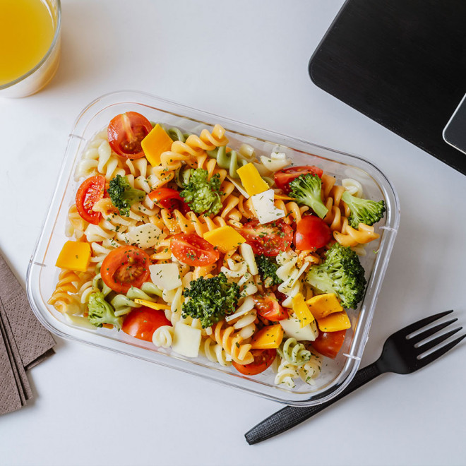 LUNCH BOX PERSONNALISÉE EN VERRE 'RIGATONI'