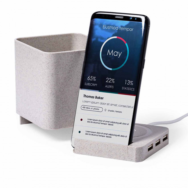 POT À CRAYONS PERSONNALISABLE AVEC CHARGEUR 'USEFUL'