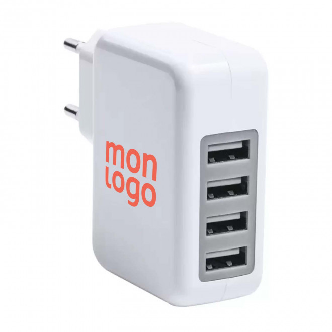 ADAPTATEUR USB PUBLICITAIRE 4 PORTS 'FOURCE'