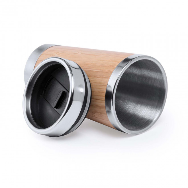 MUG ISOTHERME EN BAMBOU PUBLICITAIRE 'AMABILIS'