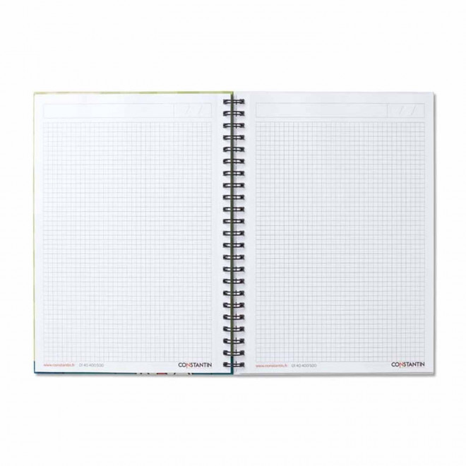 CARNET PERSONNALISÉ A4 À SPIRALES SUR MESURE 'MYNOTE'