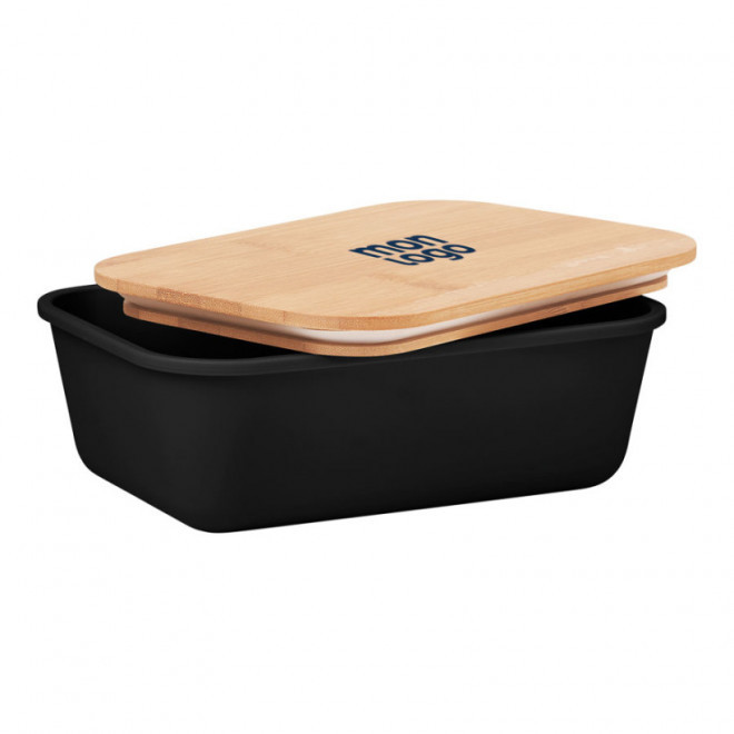 LUNCH BOX PERSONNALISABLE COUVERCLE EN BAMBOU 'BUCATI'