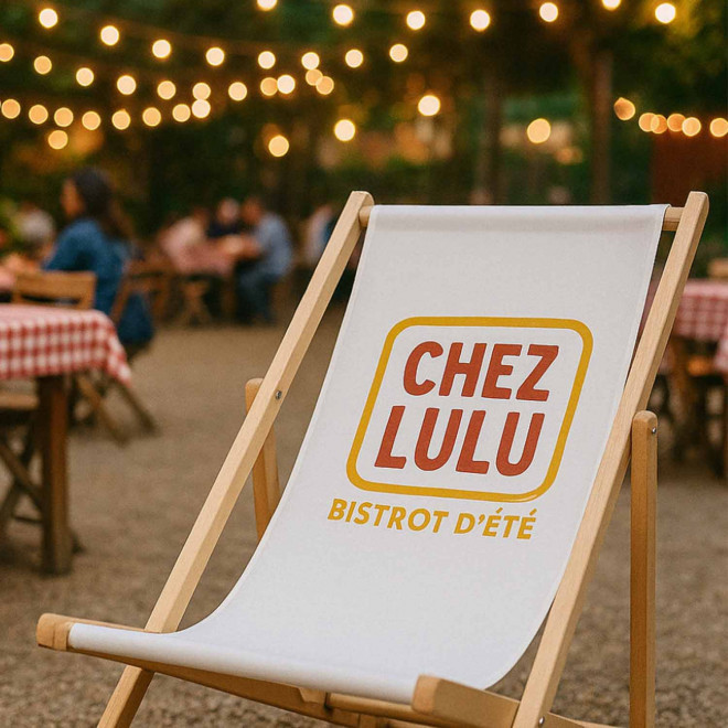 TRANSAT CHILIENNE PERSONNALISABLE EN BOIS 'LONG ISLAND' EXPEDITION EXPRESS 96H