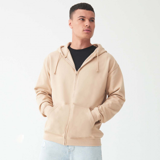 SWEAT ZIPPÉ PERSONNALISÉ À CAPUCHE HOMME JUST HOODS® 'CLUN'