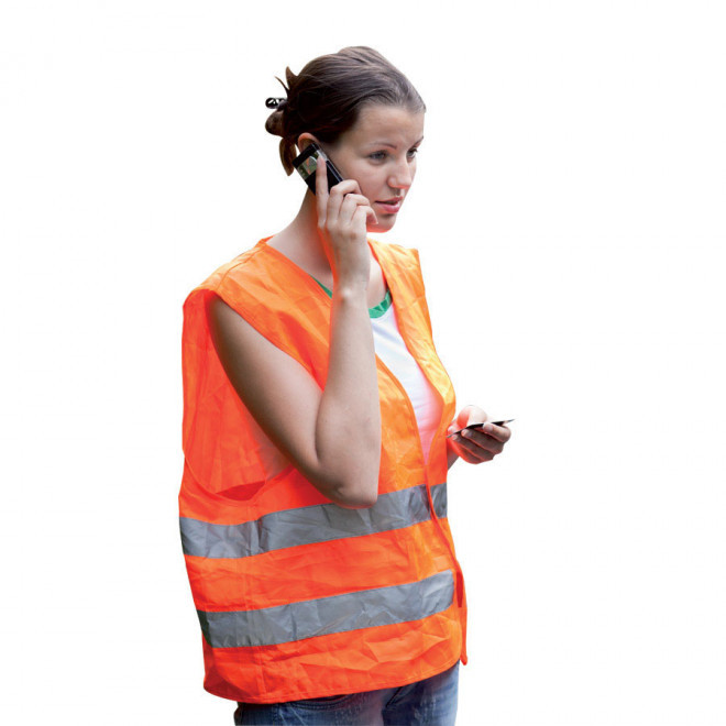 LOT DE 30 GILETS DE SÉCURITÉ PUBLICITAIRE ADULTE 'FLUOSAFE'   EXPÉDITION EXPRESS 72H
