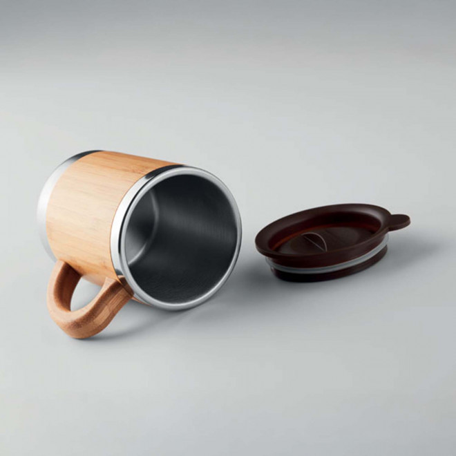 MUG PERSONNALISÉ ISOTHERME EN BAMBOU 'TIAKY'