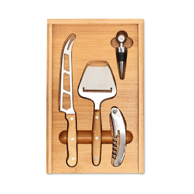 PLATEAU À FROMAGE PERSONNALISÉ 4 ACCESSOIRES 'PEYNIR'