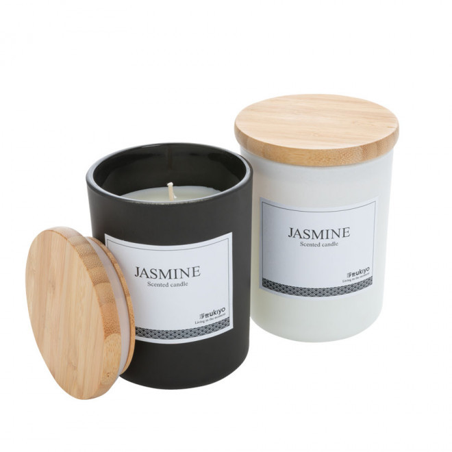 BOUGIE PERSONNALISÉE PARFUMÉE UKIYO® 'JASMINE'